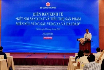 Thứ trưởng Công thương Đỗ Thắng Hải phát biểu tại Diễn đàn.