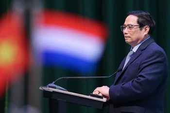 Thủ tướng Phạm Minh Chính phát biểu tại Trung tâm Công nghệ Brainport.