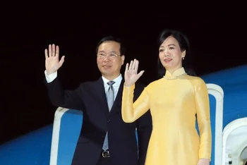 [Ảnh] Lễ đón Chủ tịch nước Võ Văn Thưởng và Phu nhân tại sân bay Haneda