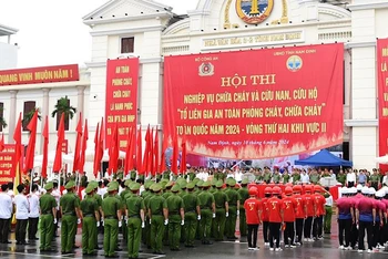 Quang cảnh hội thi.