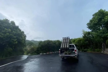 Thiết bị phun hóa chất làm mưa nhân tạo ở tỉnh Chiết Giang, Trung Quốc. (Ảnh: zjol.com.cn)