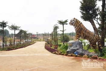 Từ Tết Nhâm Dần 2022, trên khu đất đã có công trình chào năm mới.
