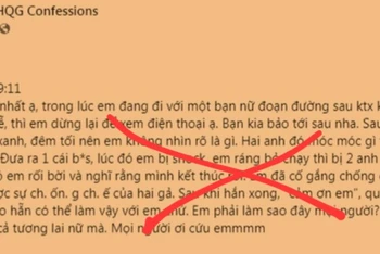 Thông tin không chính xác về vụ việc.