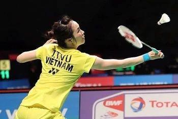 Tay vợt 30 tuổi người Bắc Giang Vũ Thị Trang. (Ảnh: BWF)