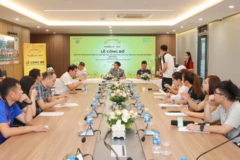 Quang cảnh Lễ công bố nhà tài trợ và chủ đề mới của Giải vô địch các câu lạc bộ golf Hà Nội mở rộng lần thứ 5.