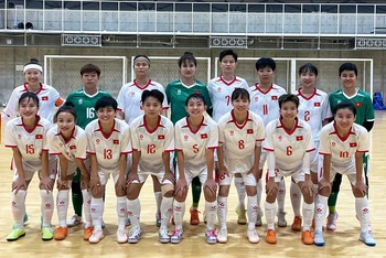 Các thành viên đội tuyển futsal nữ Việt Nam. (Ảnh: VFF)