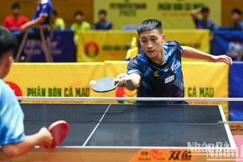 [Ảnh] Các tay vợt hàng đầu hội tụ tại Giải vô địch bóng bàn quốc gia Báo Nhân Dân 2025