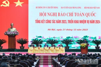 [Ảnh] Hội nghị Báo chí toàn quốc tổng kết công tác năm 2023, triển khai nhiệm vụ năm 2024