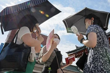 Nhật Bản trải qua mùa hè nóng kỷ lục thứ hai. (Nguồn: mainichi/TTXVN)