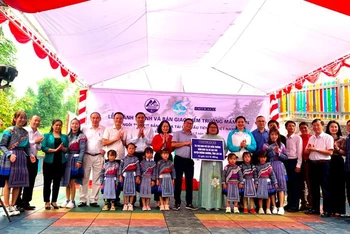 Khánh thành Trường mầm non Ngải Phóng Chồ, xã Cao Sơn, huyện vùng cao Mường Khương (Lào Cai).