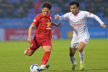 Hồng Lĩnh Hà Tĩnh tiếp đón Thể Công Viettel trong khuôn khổ vòng 18 V.League 1-2024/2025. (Ảnh: baohatinh.vn)