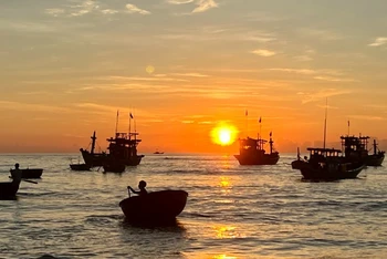 Những đảng viên ở vùng biển Quảng Nam luôn tranh thủ mọi nơi để tuyên truyền chủ trương của Đảng, chính sách, pháp luật của Nhà nước đến với ngư dân.