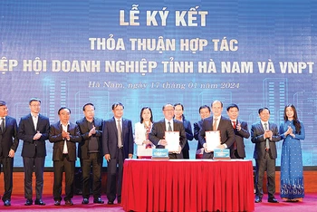 VNPT Hà Nam và Hiệp hội Doanh nghiệp tỉnh ký kết Thỏa thuận hợp tác hỗ trợ chuyển đổi số doanh nghiệp.