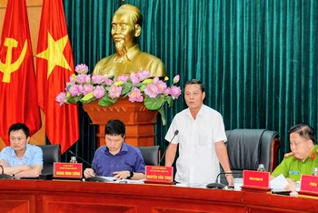 Chủ tịch Ủy ban nhân dân thành phố Hải Phòng họp với các ngành, địa phương về thực hiện Đề án 06 của Thủ tướng Chính phủ.