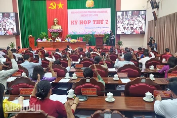 Cử tri biểu quyết thông qua các Nghị quyết quan trọng tại kỳ họp.