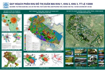 Quy hoạch ba phân khu đô thị Xuân Mai.