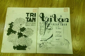 Bìa một tờ báo Tết trong bộ sưu tập báo xưa của nhà nghiên cứu Mai Anh Tuấn.
