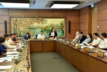 Các đại biểu tổ Hà Nội thảo luận.
