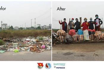 Phong trào dọn rác "Before and After" lan rộng khắp mọi nơi. Ảnh: BTC cuộc thi ảnh Thách thức để thay đổi.