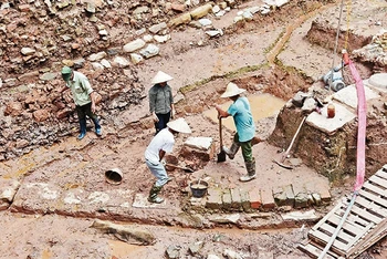 Phát lộ nhiều dấu tích tại Hoàng thành Thăng Long