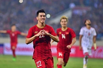 Tiến Linh là tác giả bàn thắng duy nhất trận đấu UAE ở vòng loại World Cup 2022.