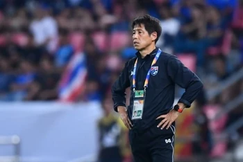 Chiến thuật có phần chưa hợp lý của ông Nishino được cho là một phần nguyên nhân dẫn đến trận thua ngược của U23 Thái Lan trước U23 Australia. (Ảnh: AFC)