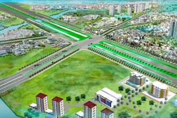 Phối cảnh dự án hầm chui nút giao thông Nguyễn Văn Linh - Nguyễn Hữu Thọ, quận 7, TP Hồ Chí Minh.