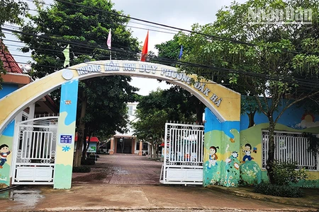 Trường Mầm non tư thục Duy Phương ngụ tại số 16 đường Nguyễn Trãi, thị trấn Đăk Hà.