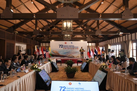 Quang cảnh cuộc họp lần thứ 72 của Nhóm Công tác về Hợp tác Sở hữu trí tuệ các nước ASEAN.