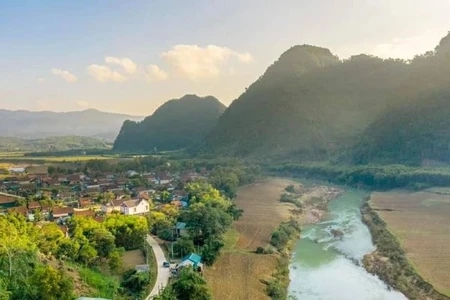 Một góc Làng du lịch Tân Hóa, Quảng Bình, Việt Nam-Làng Du lịch tốt nhất thế giới năm 2023 nhờ mô hình du lịch thích ứng với biến đổi khí hậu. (Ảnh: Oxalis)