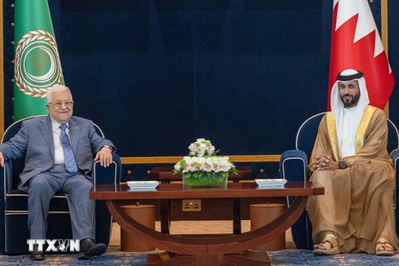 Tổng thống Palestine Mahmud Abbas được mời tới dự Hội nghị thượng đỉnh AL tại Manama ngày 15/5/2024. (Ảnh: AFP/TTXVN)