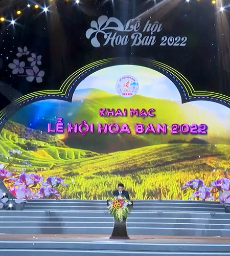 Khai mạc Lễ hội hoa ban Điện Biên 2022