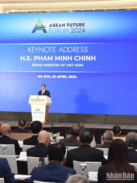 Thủ tướng Phạm Minh Chính phát biểu tại Diễn đàn Tương lai ASEAN 2024.