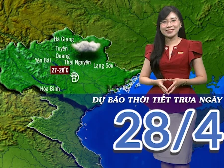 [Video] Dự báo thời tiết trưa ngày 28/4/2025: Nắng nóng tại khu vực Nam Bộ