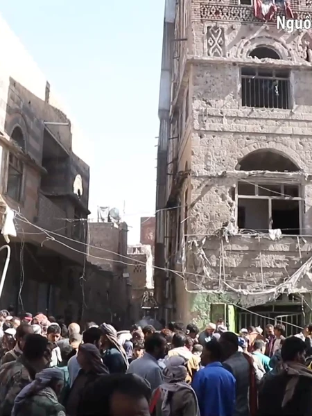 [Video] Lực lượng Houthi cáo buộc Mỹ không kích khiến dân thường thiệt mạng