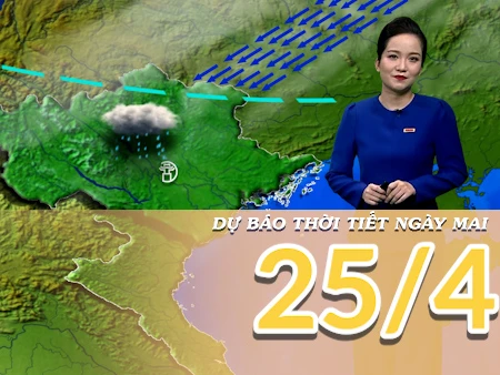 [Video] [Video] Dự báo thời tiết đêm nay và ngày mai 25/4/2025: Mưa dông xuất hiện trên các khu vực