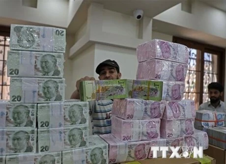 Đồng lira của Thổ Nhĩ Kỳ. (Ảnh: AFP/TTXVN)