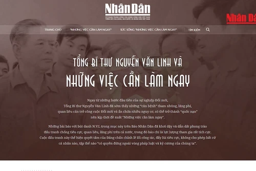 [Video] Khai trương Trang thông tin đặc biệt về Tổng Bí thư Nguyễn Văn Linh 