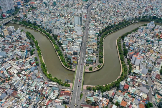 Kênh Nhiêu Lộc-Thị Nghè - một dự án hồi sinh dòng chảy hiệu quả tại Thành phố Hồ Chí Minh. Ảnh: QUỲNH TRẦN