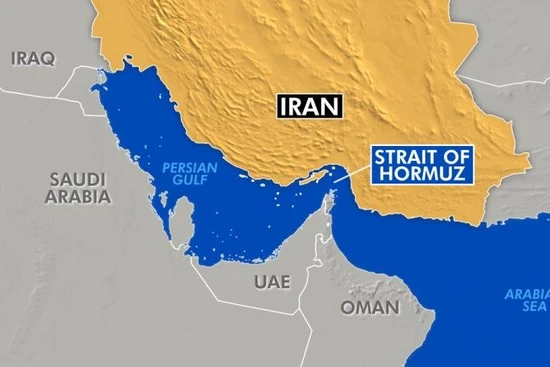 Eo biển Hormuz - nơi 20% lượng dầu mỏ thế giới đi qua hằng ngày. 