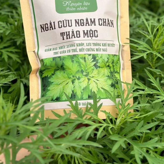 Bột ngải cứu ngâm chân