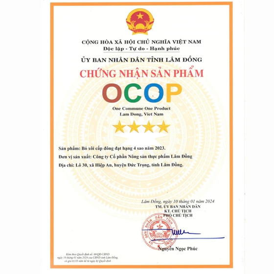 Bó xôi cấp đông Dalat Agri Foods