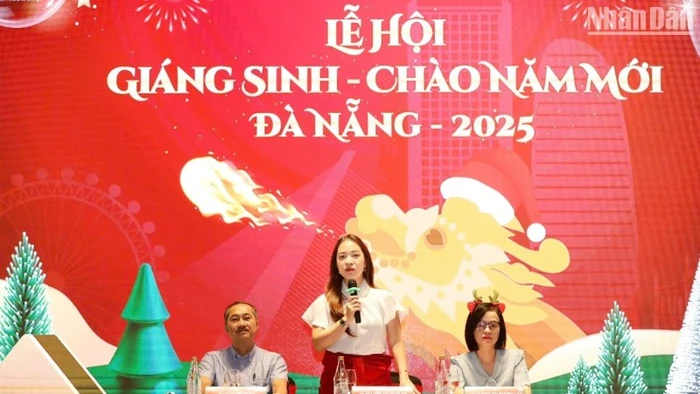 Họp báo công bố Lễ hội Giáng sinh – Chào năm mới Đà Nẵng 2025. (Ảnh ANH ĐÀO)