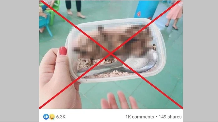 Hình ảnh hộp cơm chỉ với món thịt chuột được đưa lên mạng xã hội gần đây đã được chụp vào thời điểm tháng 12/2019. (Ảnh chụp màn hình)