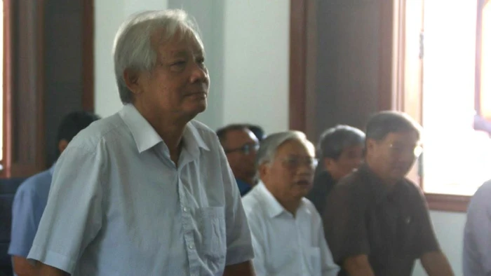 Bị cáo Phạm Đình Cự tại phiên tòa.