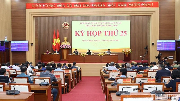 Kỳ họp thứ 25, Hội đồng nhân dân tỉnh Quảng Ngãi khóa 13, nhiệm kỳ 2021-2026 thông qua 23 nghị quyết quan trọng. 
