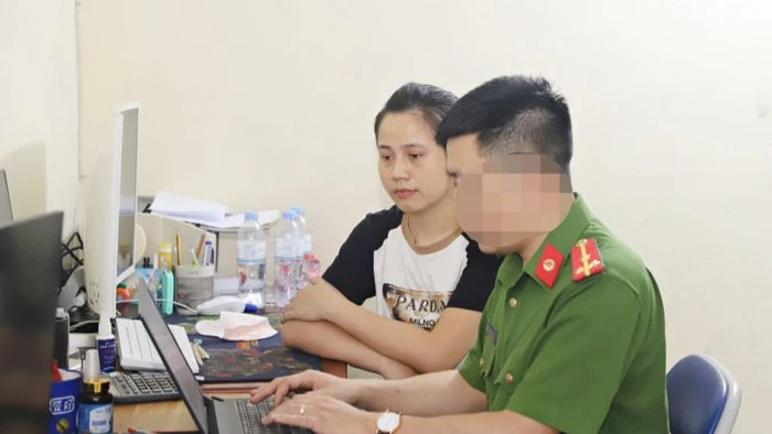 Bị can Trần Thị Hoa tại cơ quan điều tra.