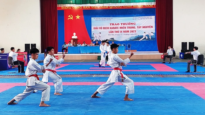 Các vận động viên sổi nổi tranh tài tại giải.