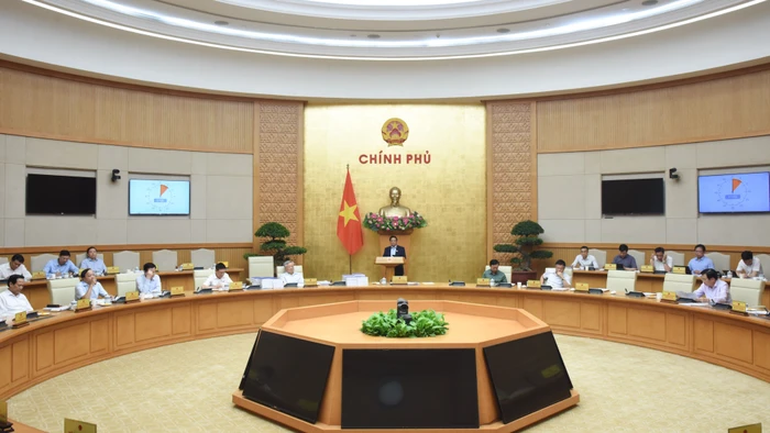 Thủ tướng chủ trì cuộc họp Chính phủ chuyên đề về việc sắp xếp đơn vị hành chính các cấp.