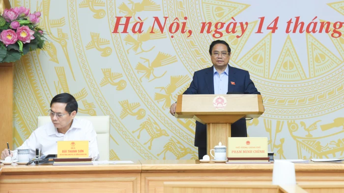 Thủ tướng Phạm Minh Chính phát biểu chỉ đạo hội nghị.